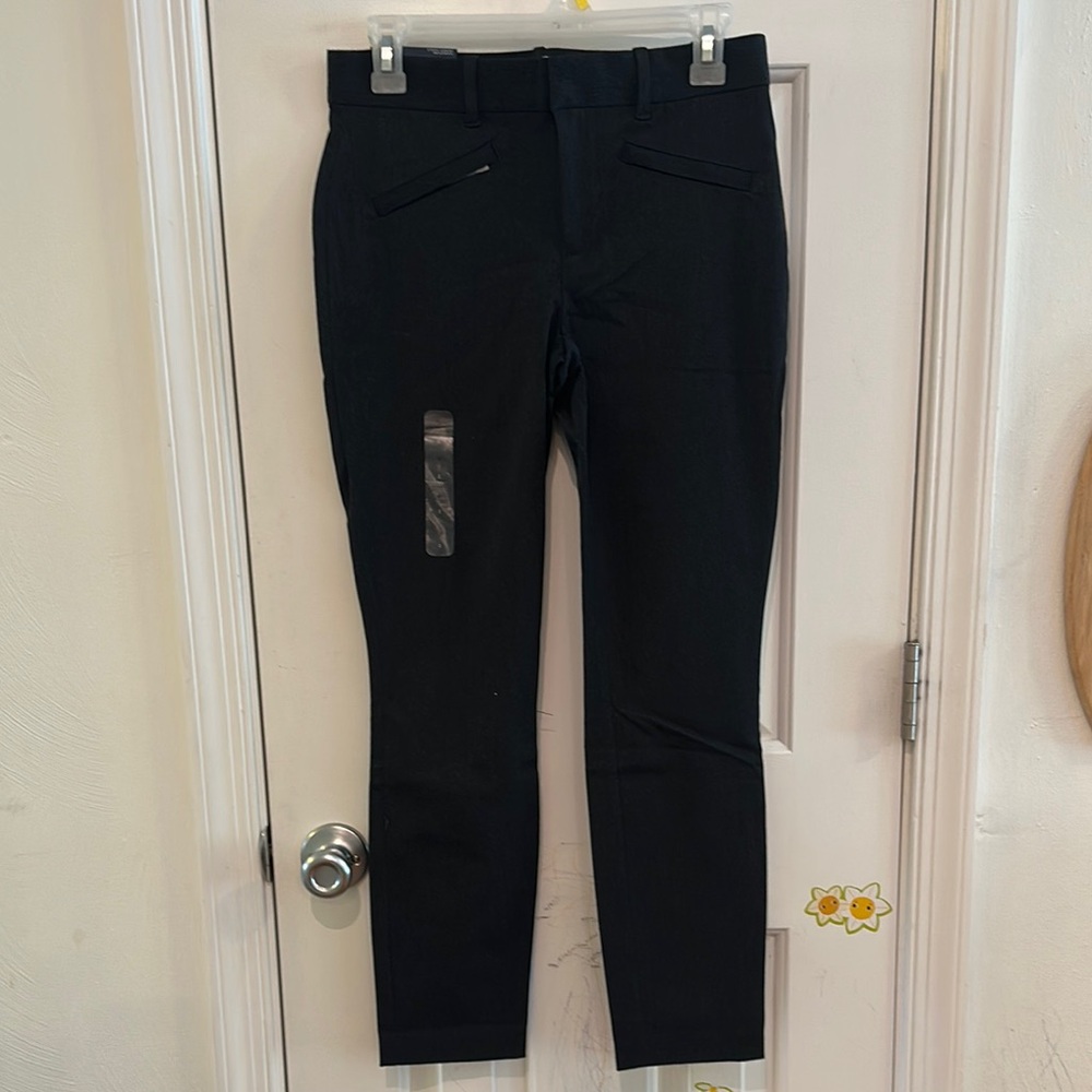 GAP Signature Skinny Ankle Mid-Rise Stretch Trousers